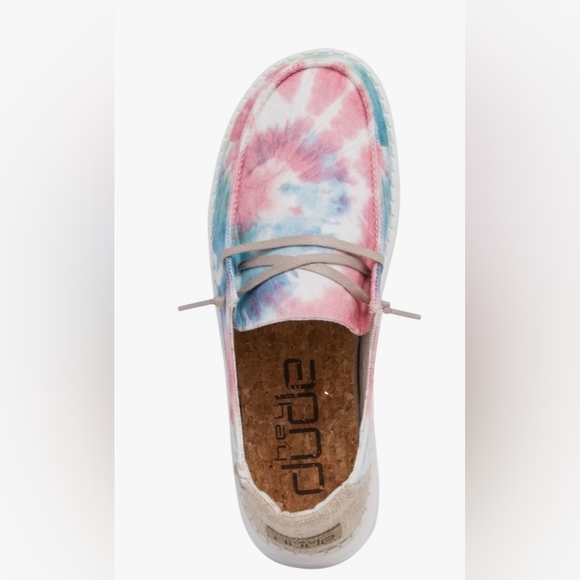 NWT. HEY DUDE  Wendy Boho Girl's Tie-Tyed Casual slip-on shoes - Picture 2 of 4